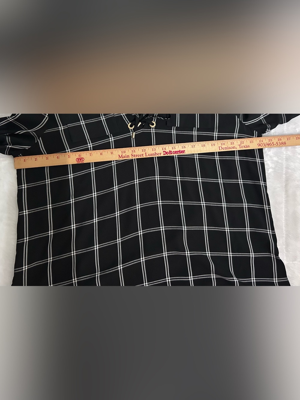 Calvin Klein Plaid Blouse Size XL NWT - Picture 11 of 12